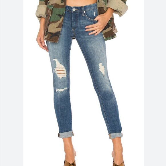 Blank NYC Denim - Blank NYC Skinny Classique Jeans Cropped Fit‎ Strech Denim Boho Jeans sz 27